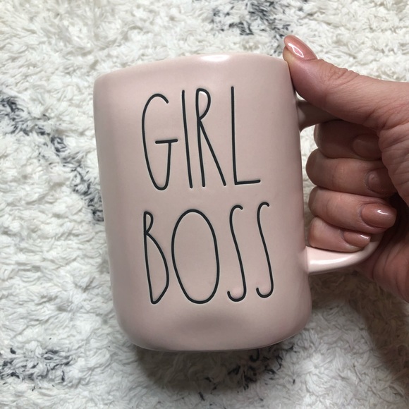 Rae Dunn Pink Girl Boss coffee tea mug new! Rare - Picture 2 of 6